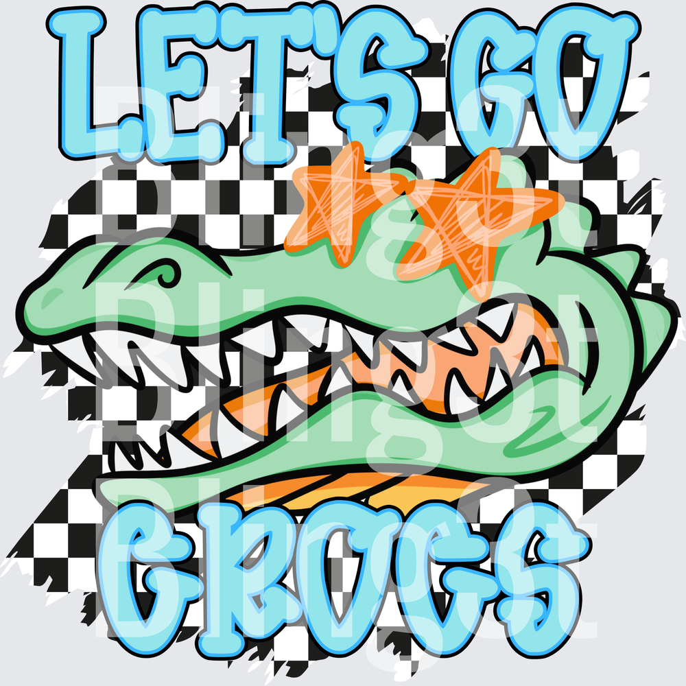 Let’s go crocs checkered