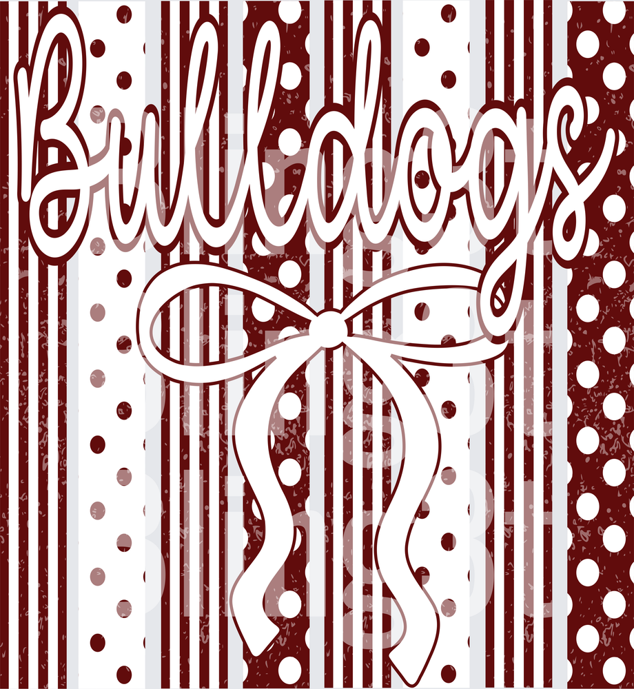 Bulldogs maroon and white