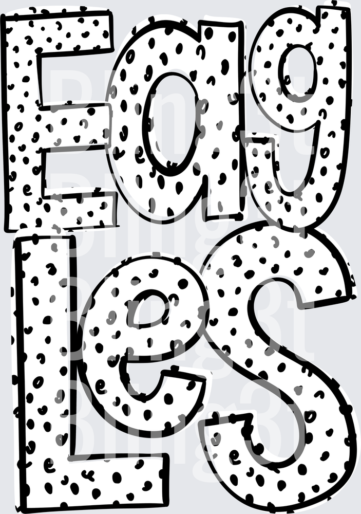 Fearless Bold Spotted Lettering Typography Art