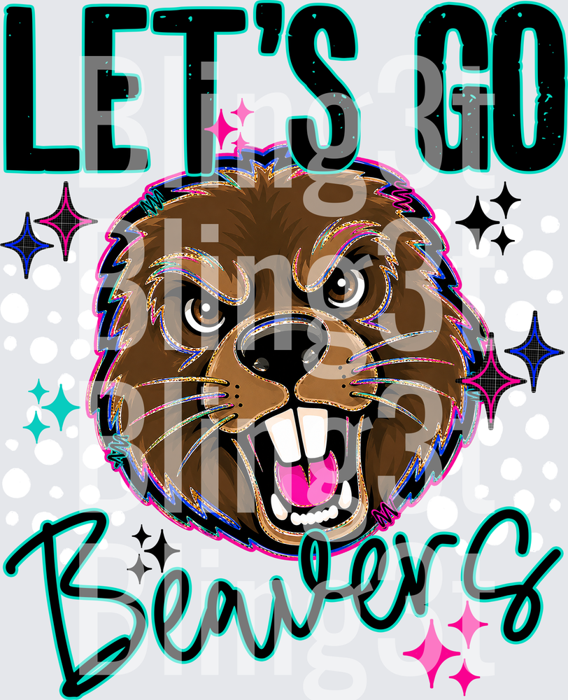 LETS GO MASCOTS BEAVERS