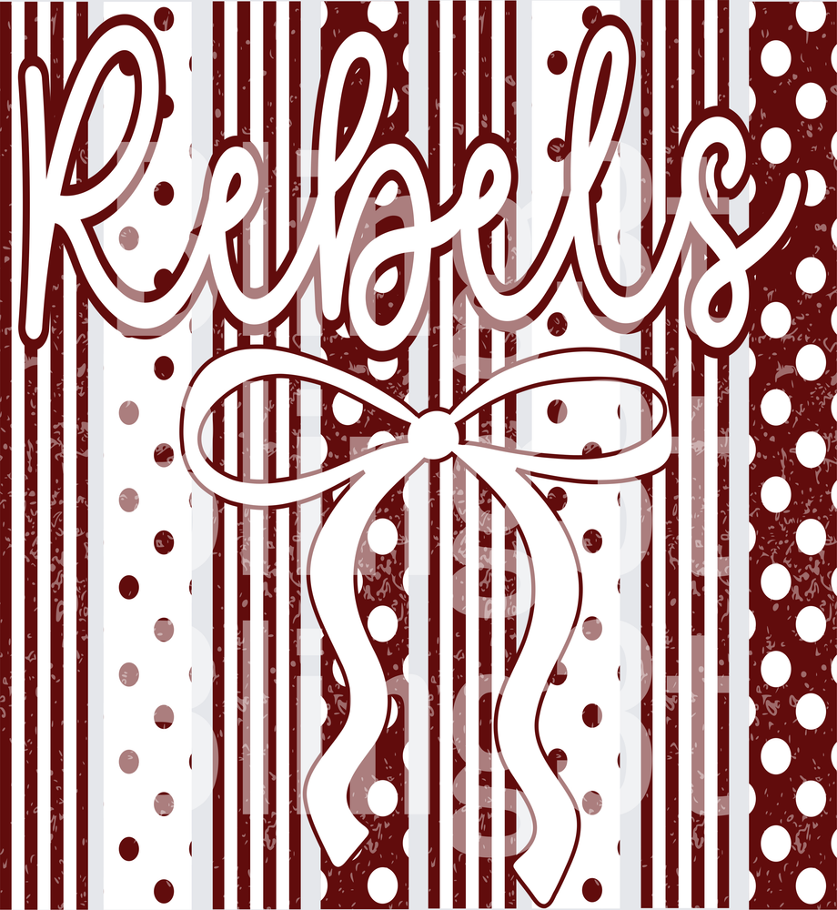 Rebels Maroon and White stripes