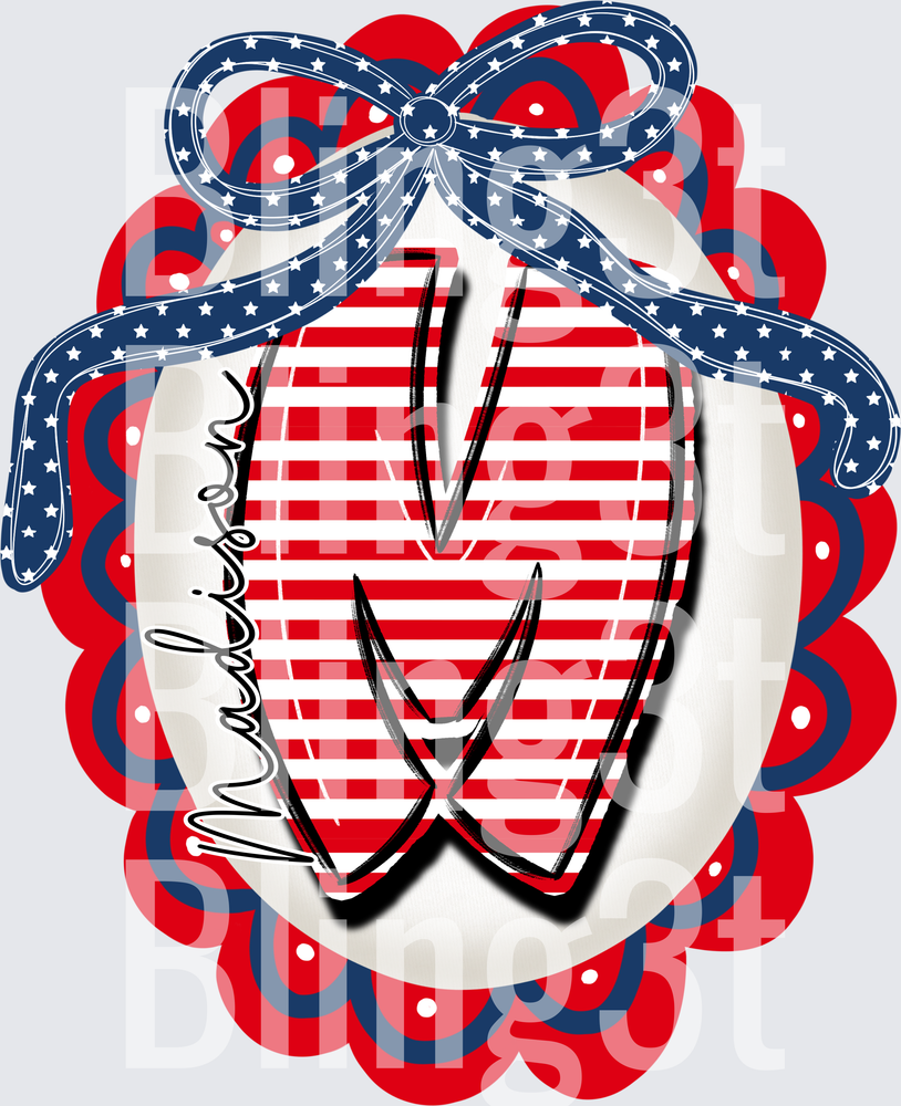 Personalized Patriotic Framed Letter