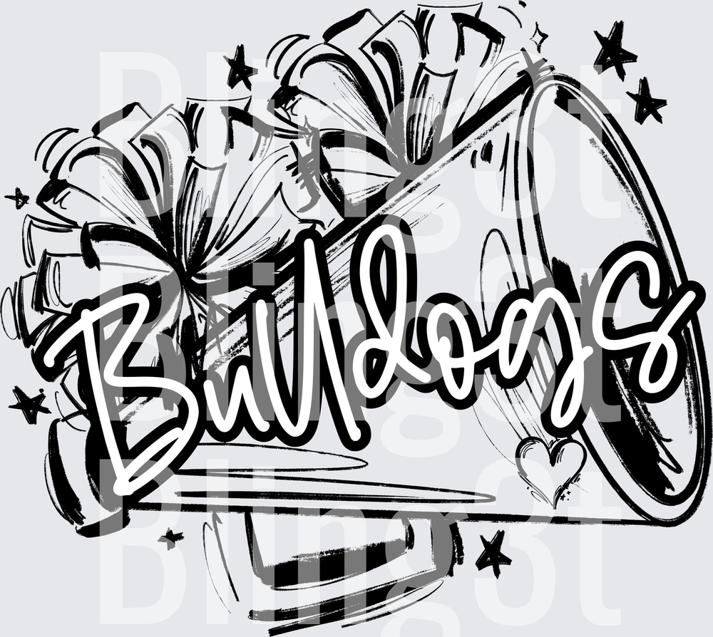 Personalized Sketchy Cheer