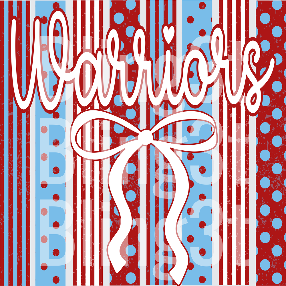 Personalized Warriors red and columbia blue