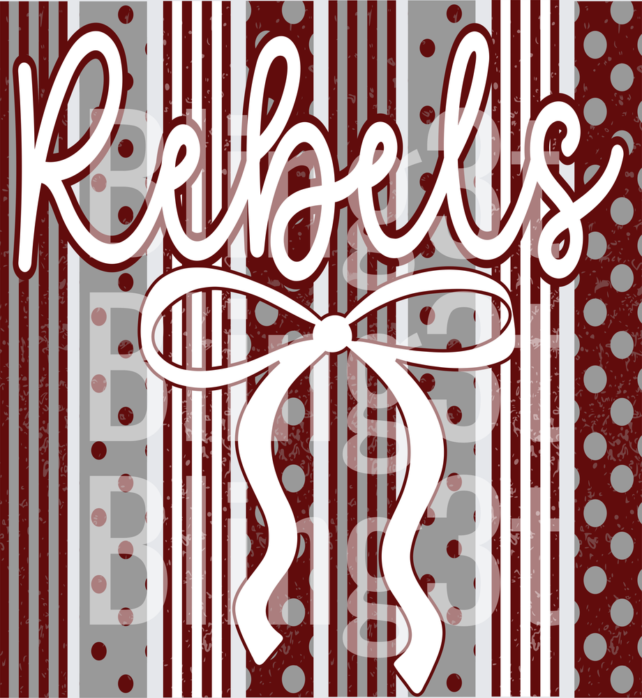 Rebels Maroon and gray stripes