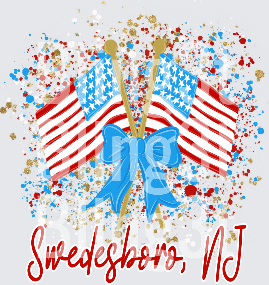 Personalized Splatter Flag