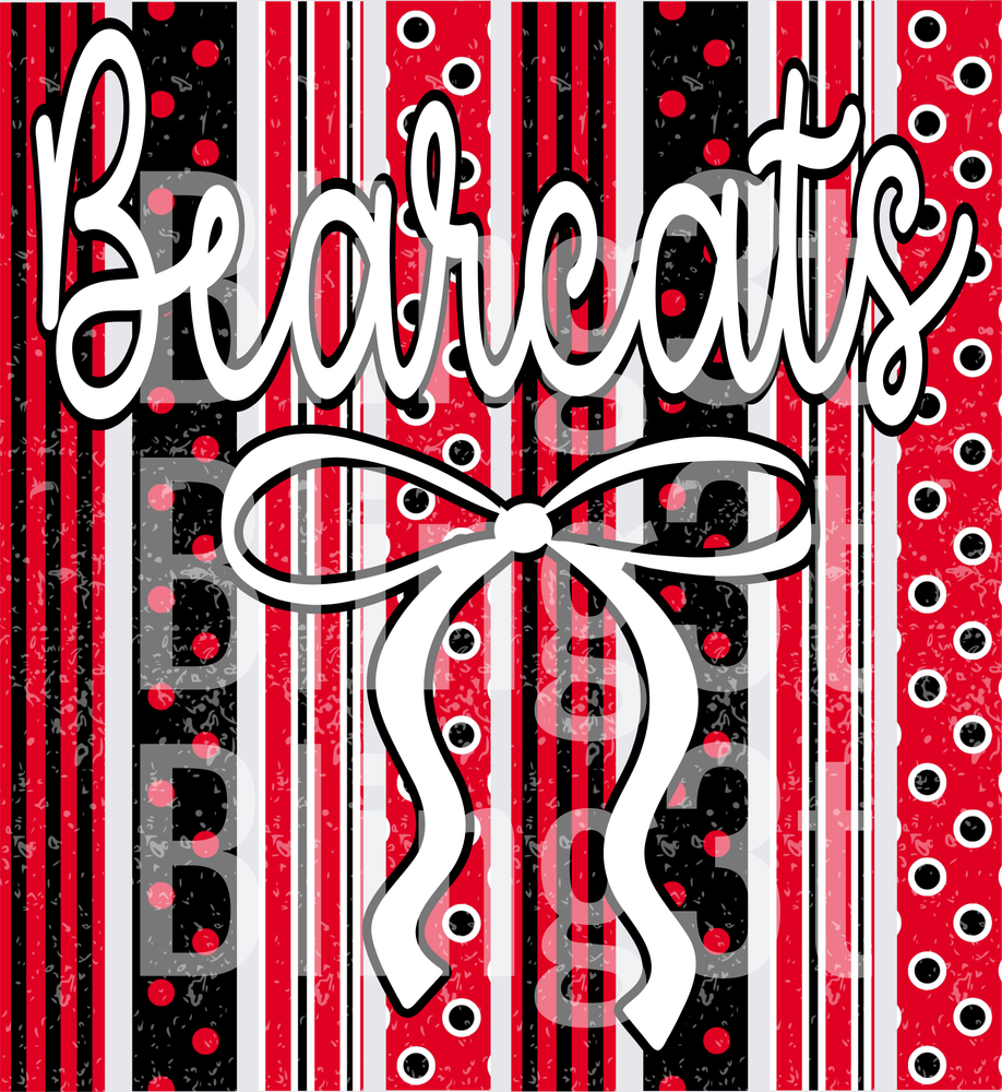 Bearcats Stripes red and black