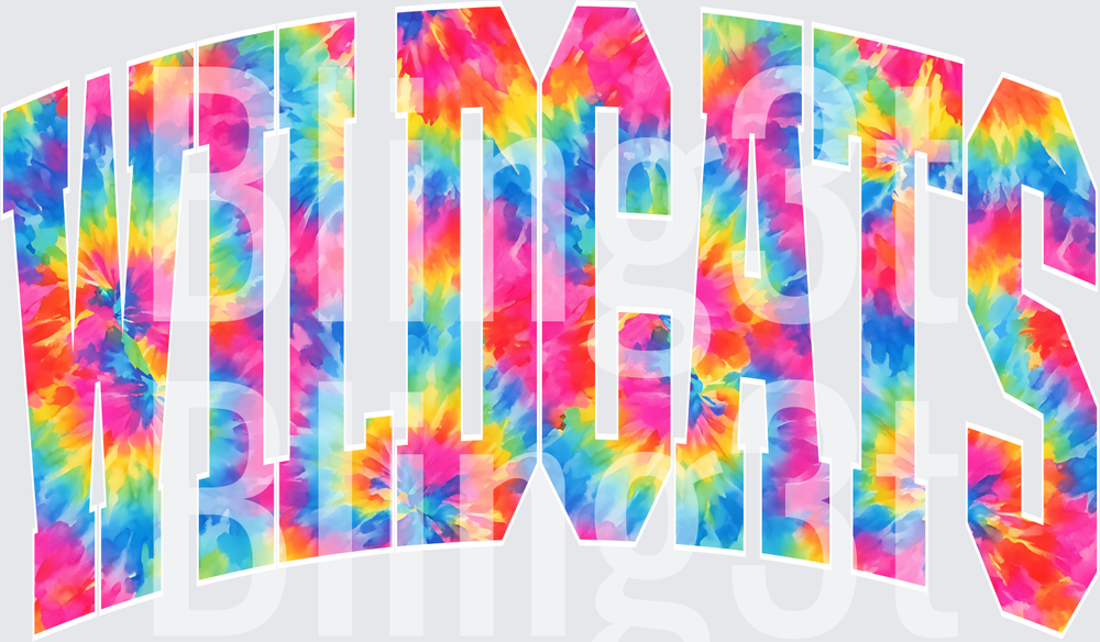 Personalized block tiedye name