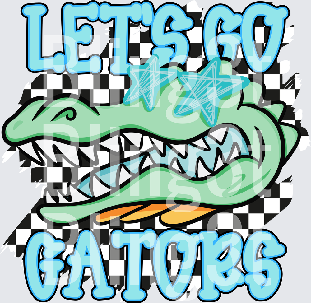 Let’s go gators checkered