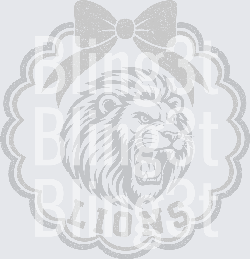 Lions Scalloped Frame vegas gold and black
