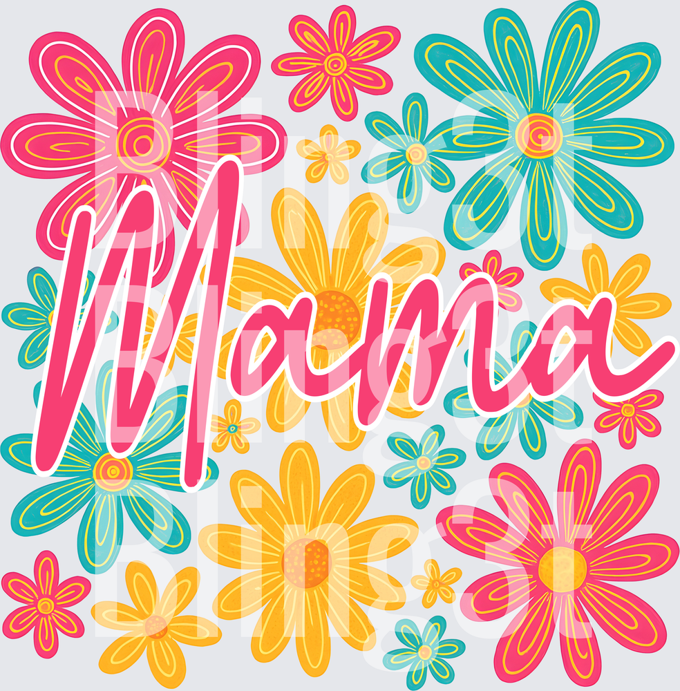 Personalized Floral Mom name