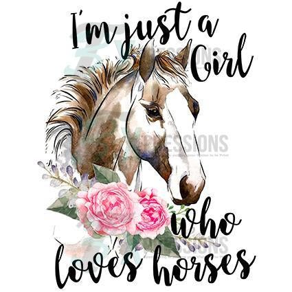 I'm Just A 9 Year Old Girl Who Loves Horses Birthday Gift  Art Print for  Sale by MihailRailean