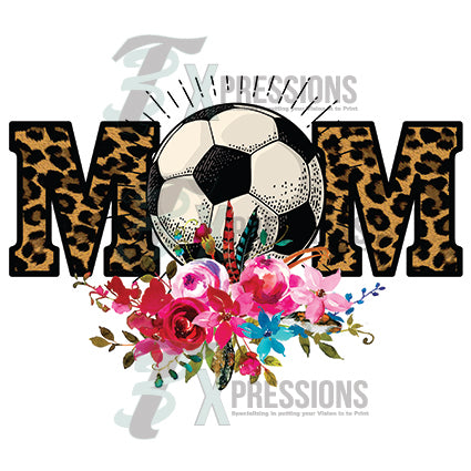 Leopard baseball mom - Bling3t