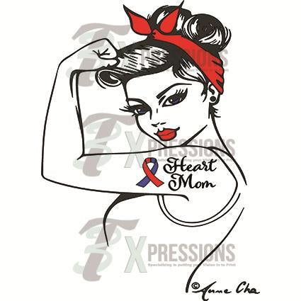 Rosie Riveter heart mom