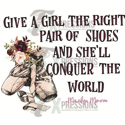 Give a Girl the right pair of shoes, ballet slippers