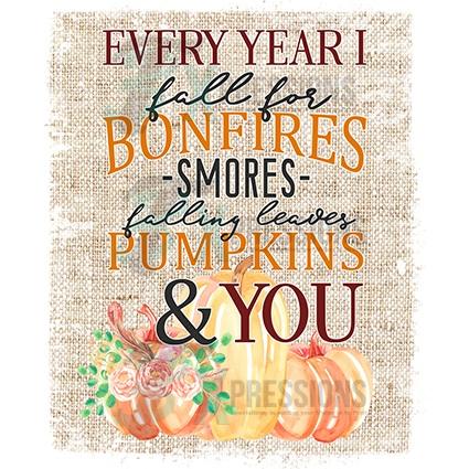 Every year I fall for bonfires, smores