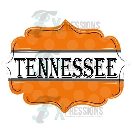 Personalized Orange and Gray Sports Frame