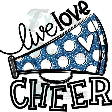 Blue Live Love Cheer