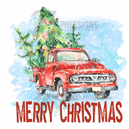 Merry Christmas Red Truck
