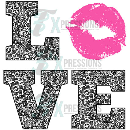 Black Lace Love, Pink Lops - bling3t