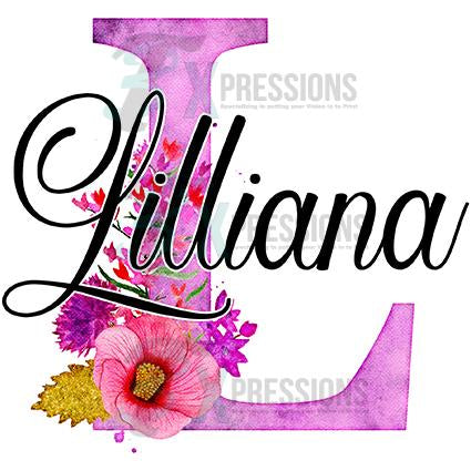 Personalized Watercolor Letter
