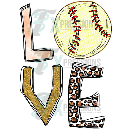 love Softball - bling3t
