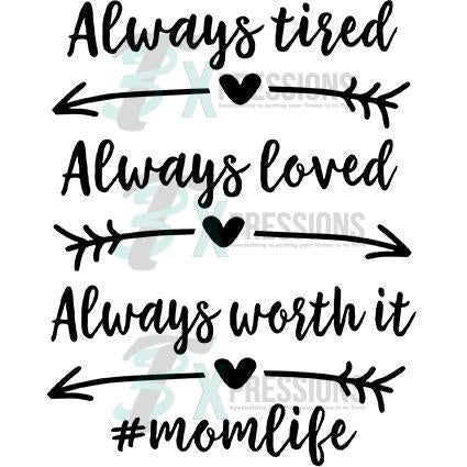 Always Tired Loved Mom Life