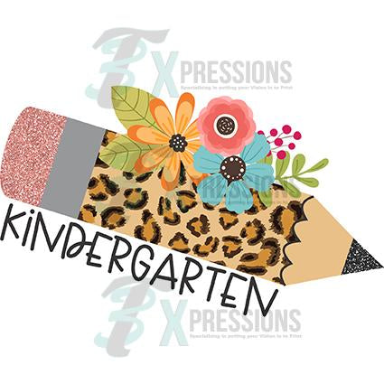 Kindergarten Floral Pencil