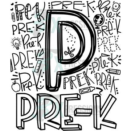 Pre  K typography