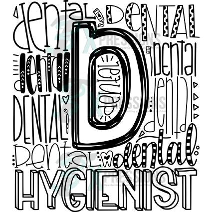 Dental Hygienist Typography