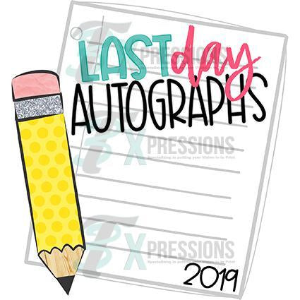 Last Day of School Autographs