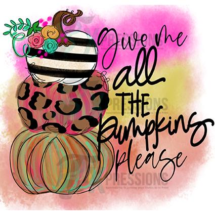 Give me all the Pumpkins Please
