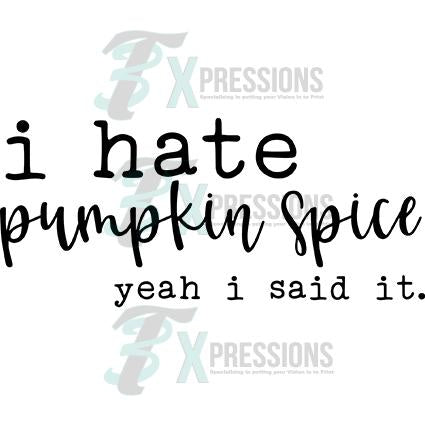 I Hate Pumpkin Spice