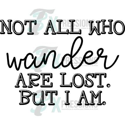 Not all who wander