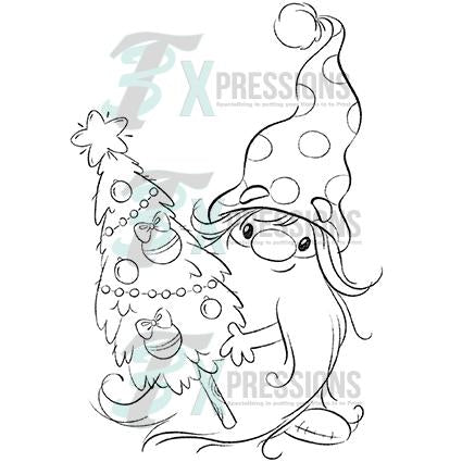 Gnome with tree Coloring Shirt