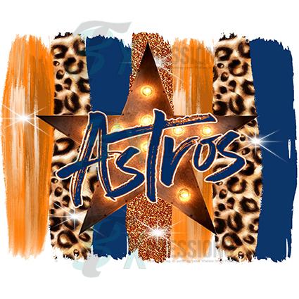 Go Astros Leopard SVG, Go Astros Baseball SVG