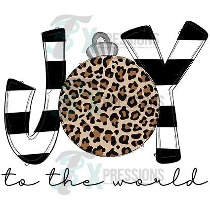 Joy Black and White Stripes leopard ball
