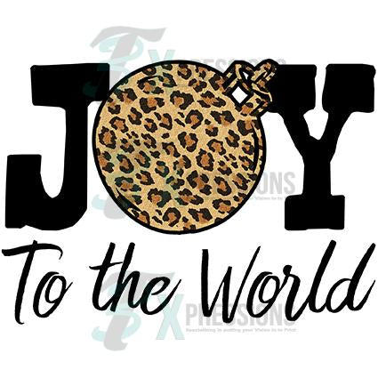 Joy to the World Black and Leopard Ball