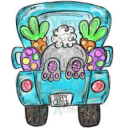 Blue Bunny Easter Truck