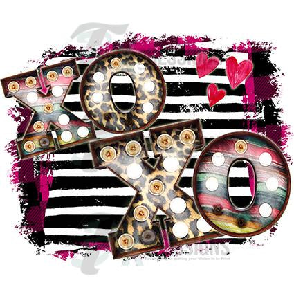 XOXO Black and White Stripes