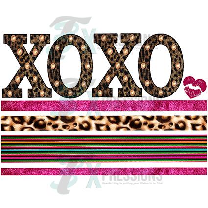 XOXO Leopard and Serape Lines under