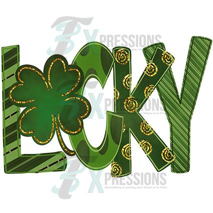 Lucky 4 leaf clover - Bling3t