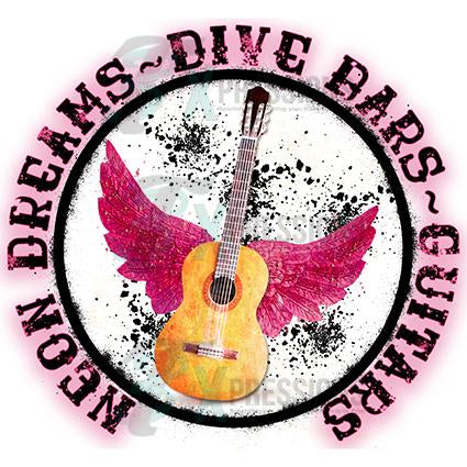 Neon Dreams, dive bars and guitars