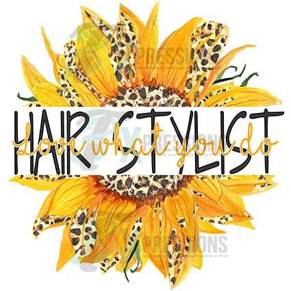 Hair Stylist love what you do, split sunflower