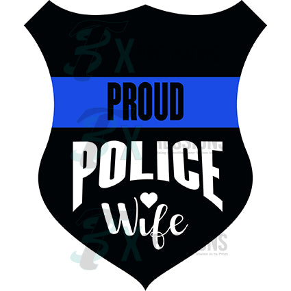 police badge proud wife - bling3t
