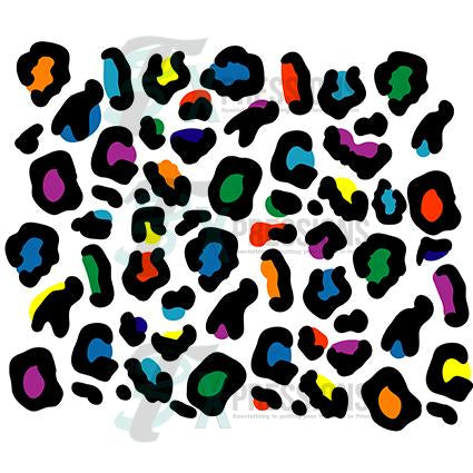 Colorful leopard spots