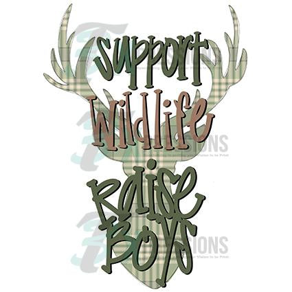 Support Wildlife, Raise Boys Personalized Tumbler