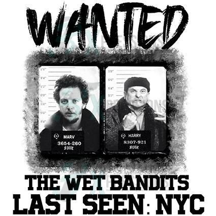 Wet Bandits Wanted Poster - Christmas - Sticker