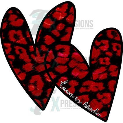 Red and Black Heart love is kind