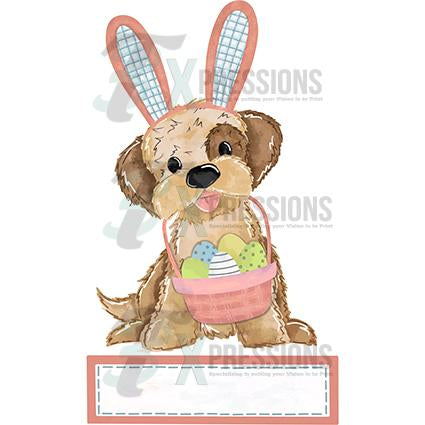 Personalized Girl Easter Bunny Puppy